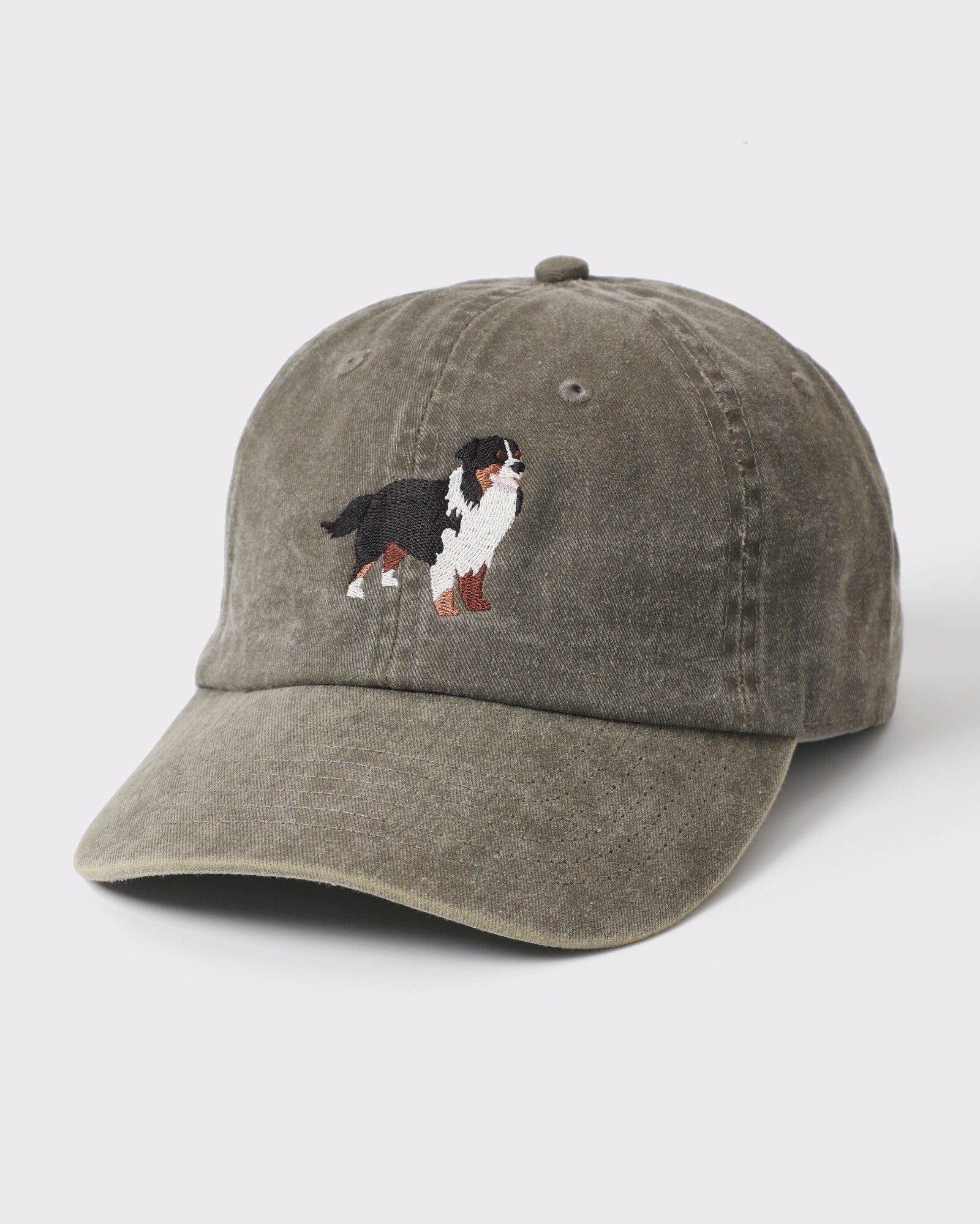 Bernese Mountain Dog dad hat Olive