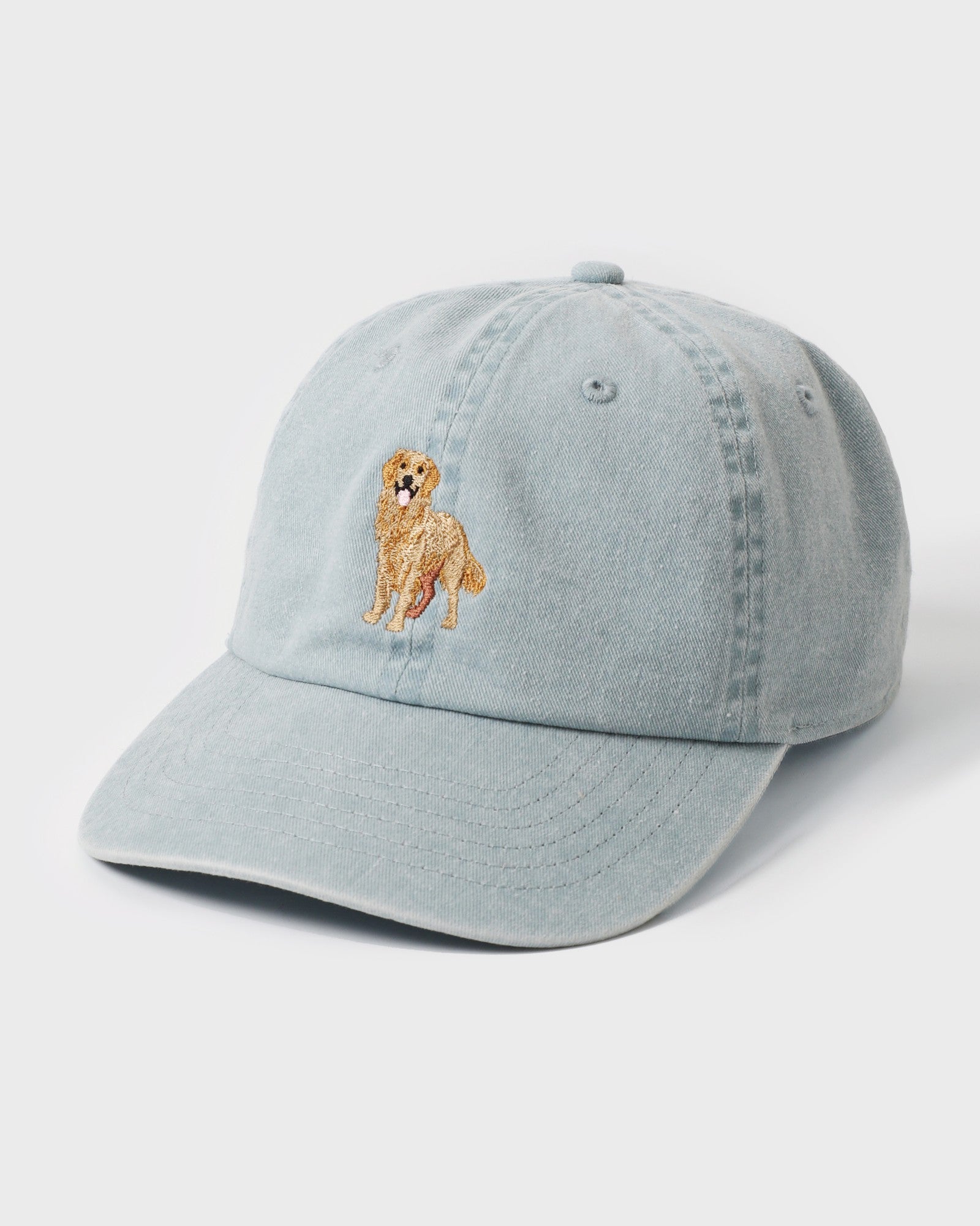 Golden Retriever Embroidered Washed Cotton Dad Hat