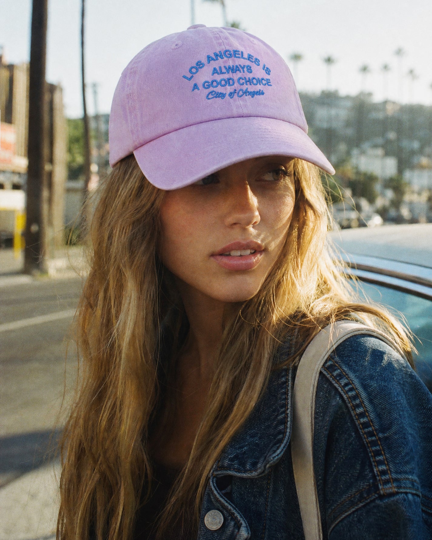 Los Angeles Is Always A Good Choice Embroidered Washed Cotton Dad Hat