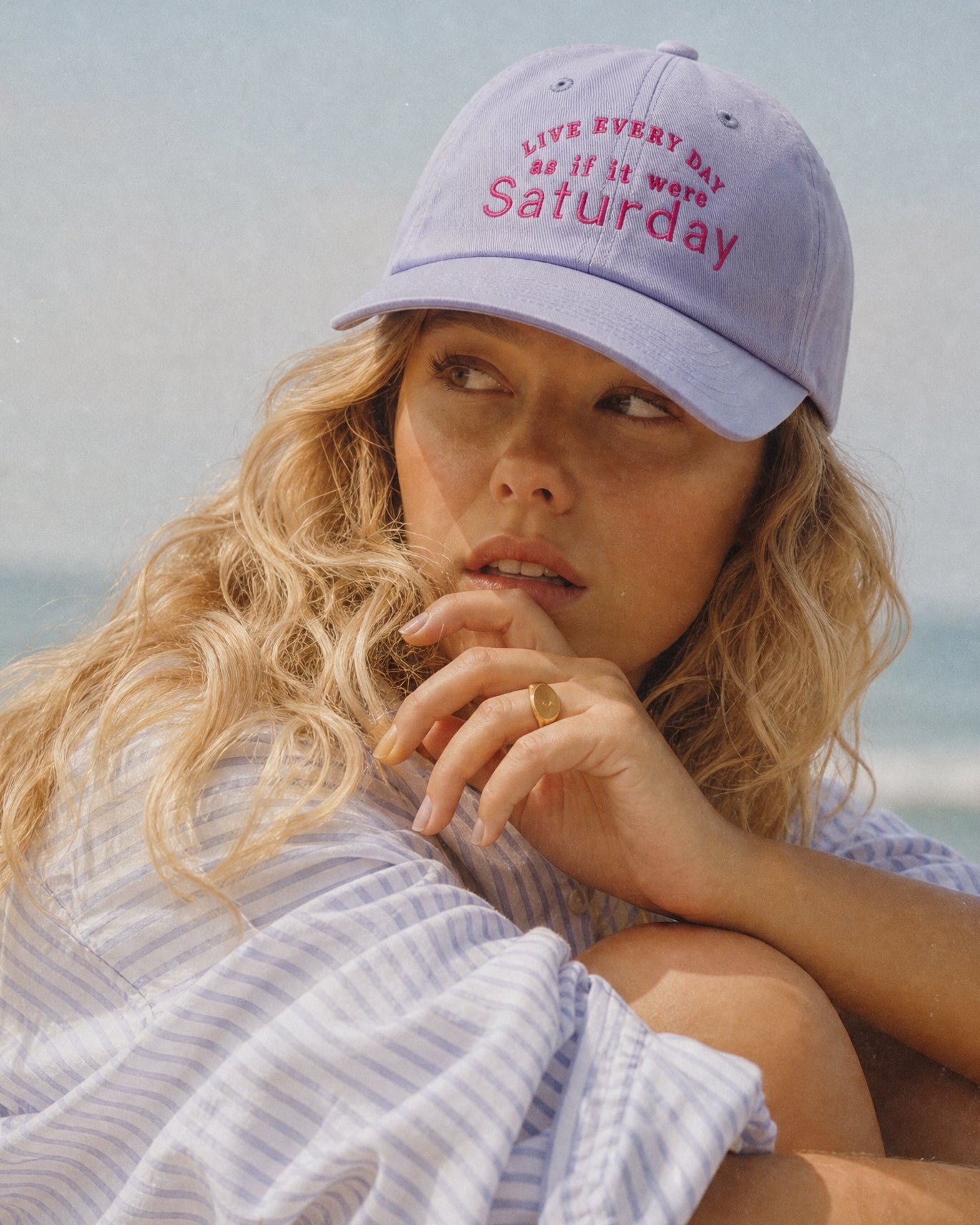 Live Every Day As If It Were Saturday Embroidered Washed Cotton Dad Hat
