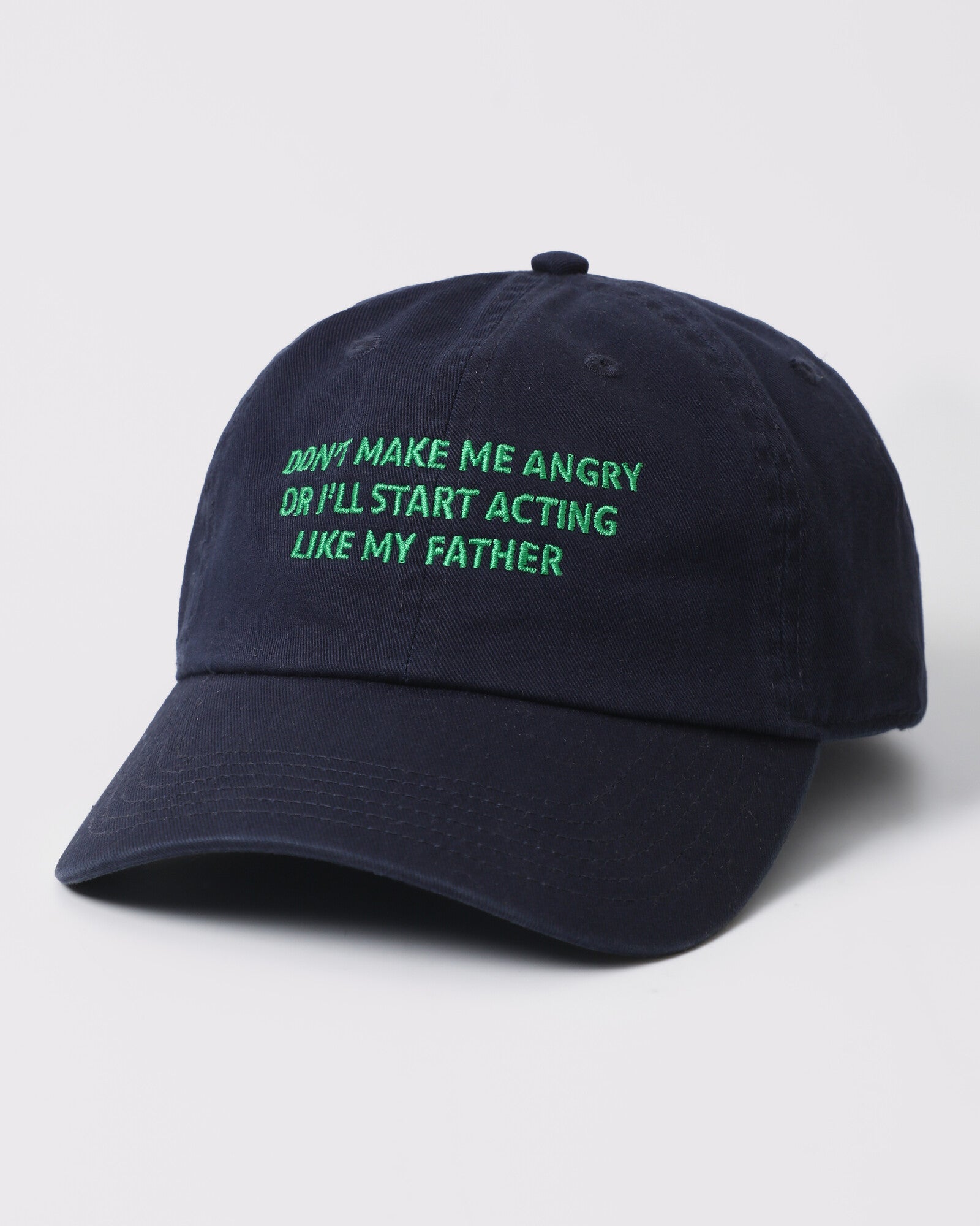 Don't Make Me Angry dad hat Navy