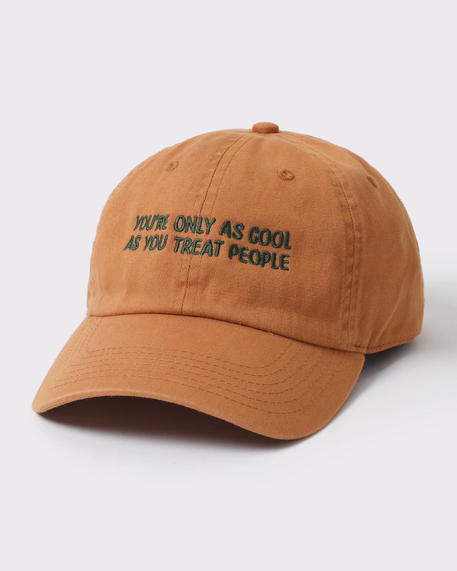 You're Only As Cool As You Treat People dad hat Copper