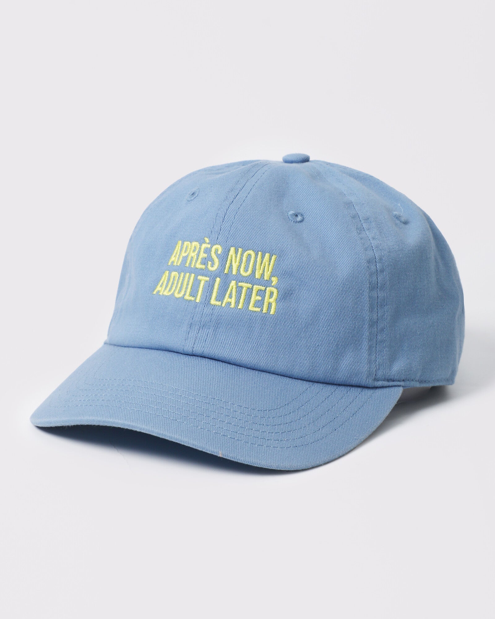 Apres Now Adult Later dad hat Sky Blue