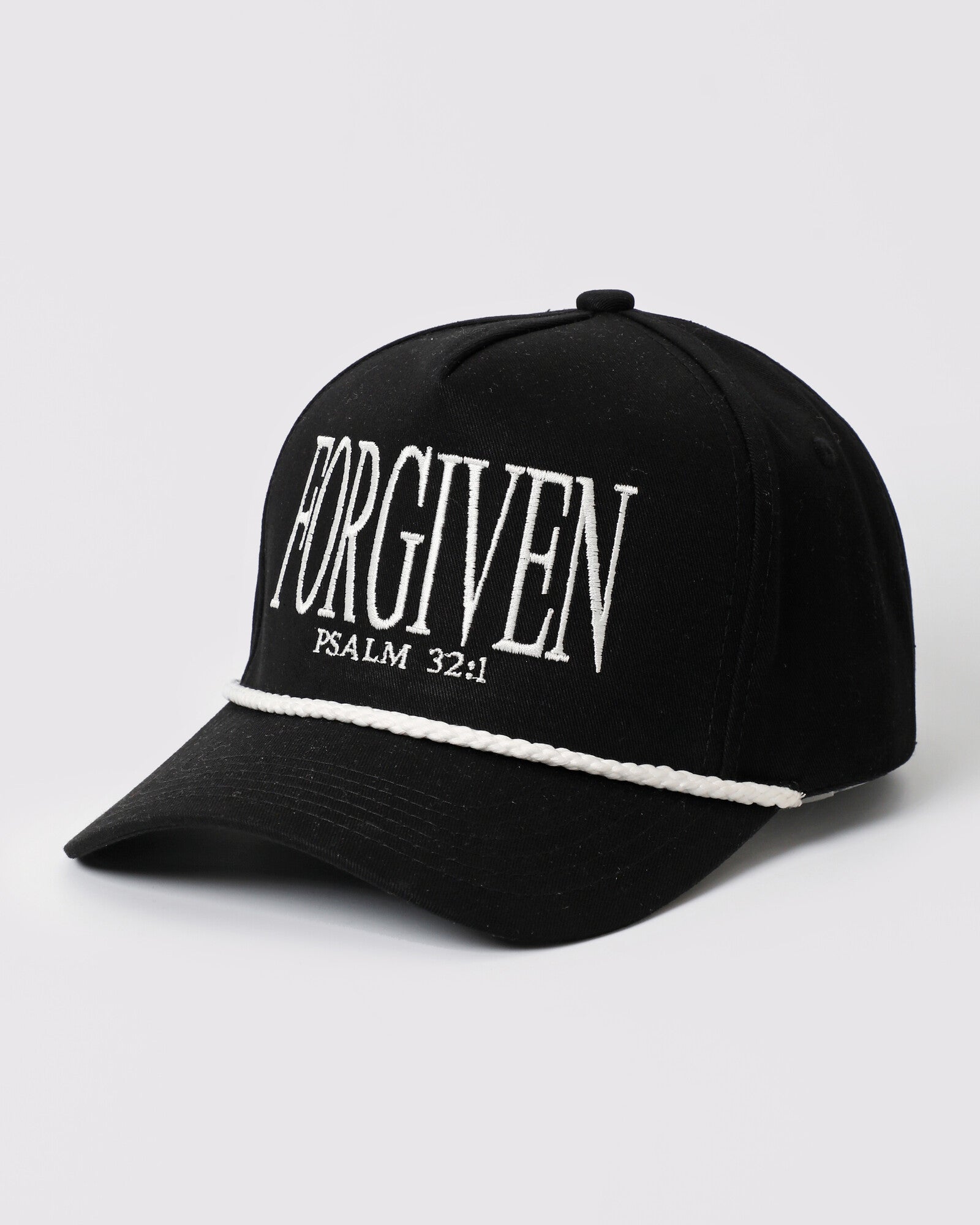 Forgiven rope trucker Black White
