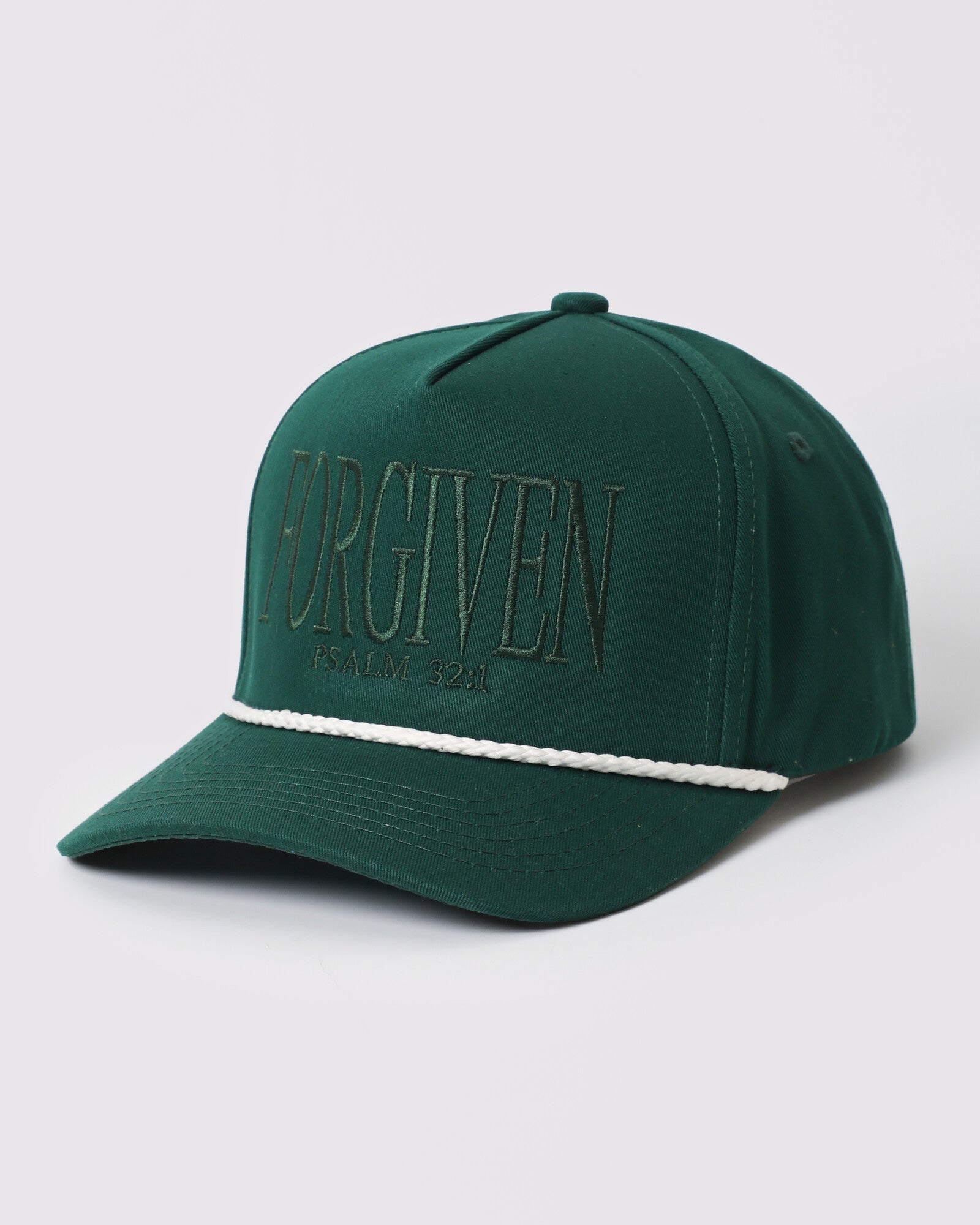 Forgiven rope trucker Dark Green White