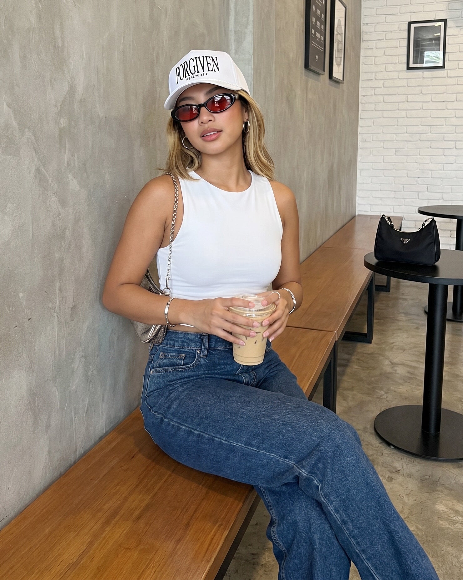 Forgiven Psalm 32:1 Embroidered Rope Trucker Hat