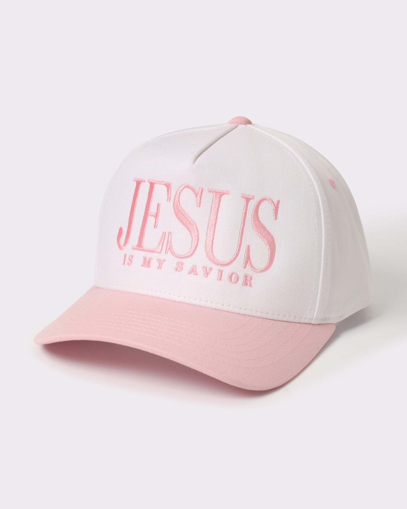 Jesus Is My Savior trucker Light Pink