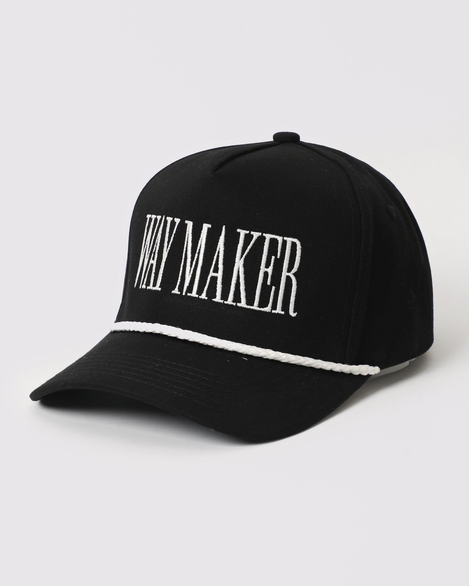 Way Maker rope trucker Black White