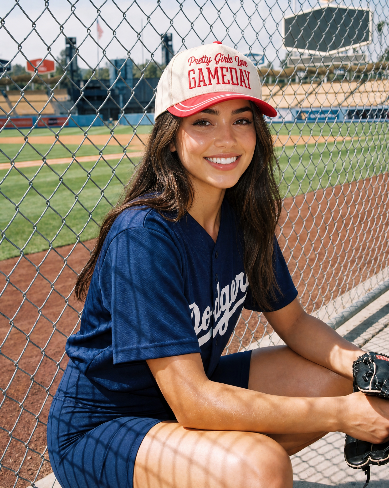 Pretty Girls Love Gameday Embroidered Trucker Hat