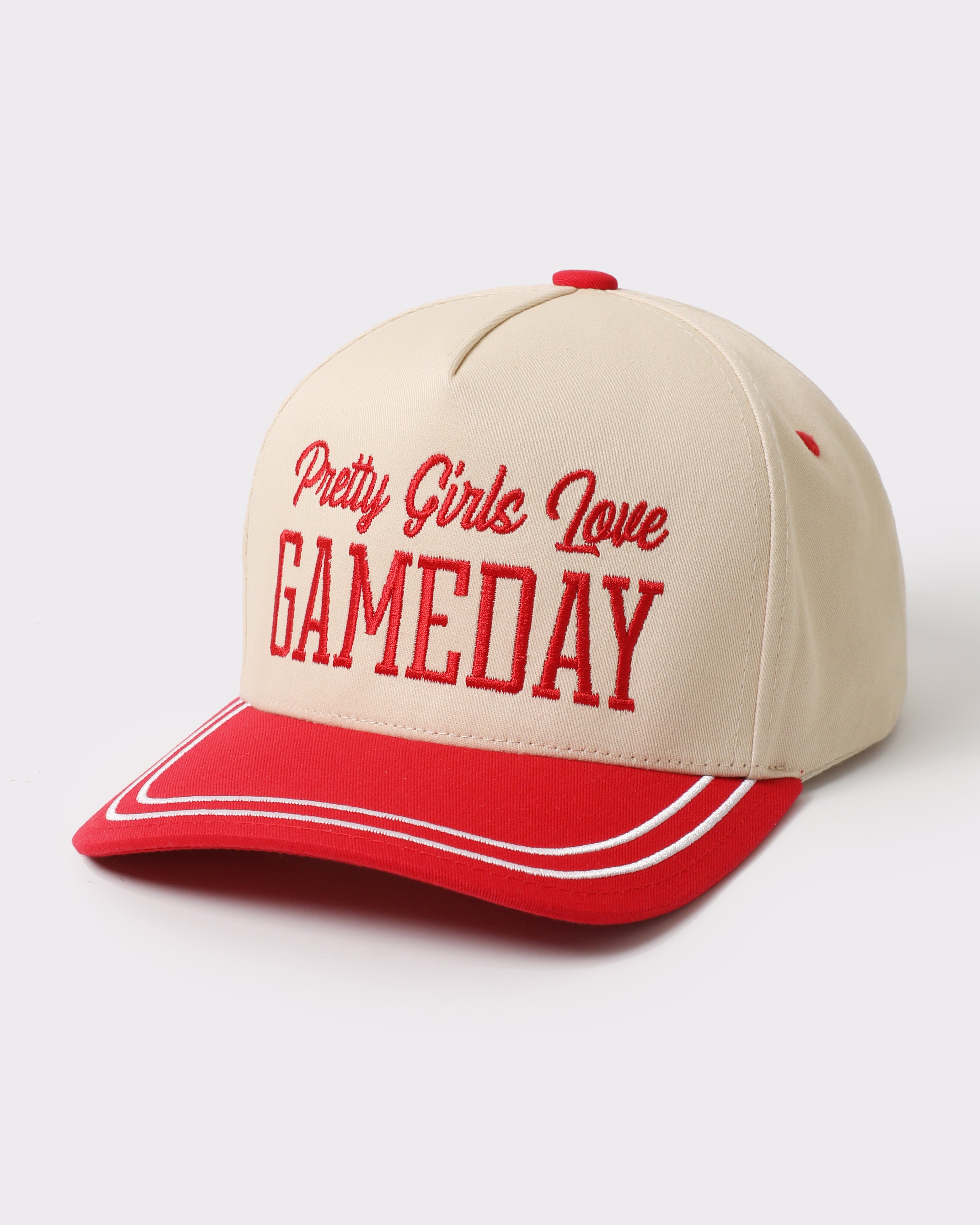 Pretty Girls Love Gameday Embroidered Trucker Hat