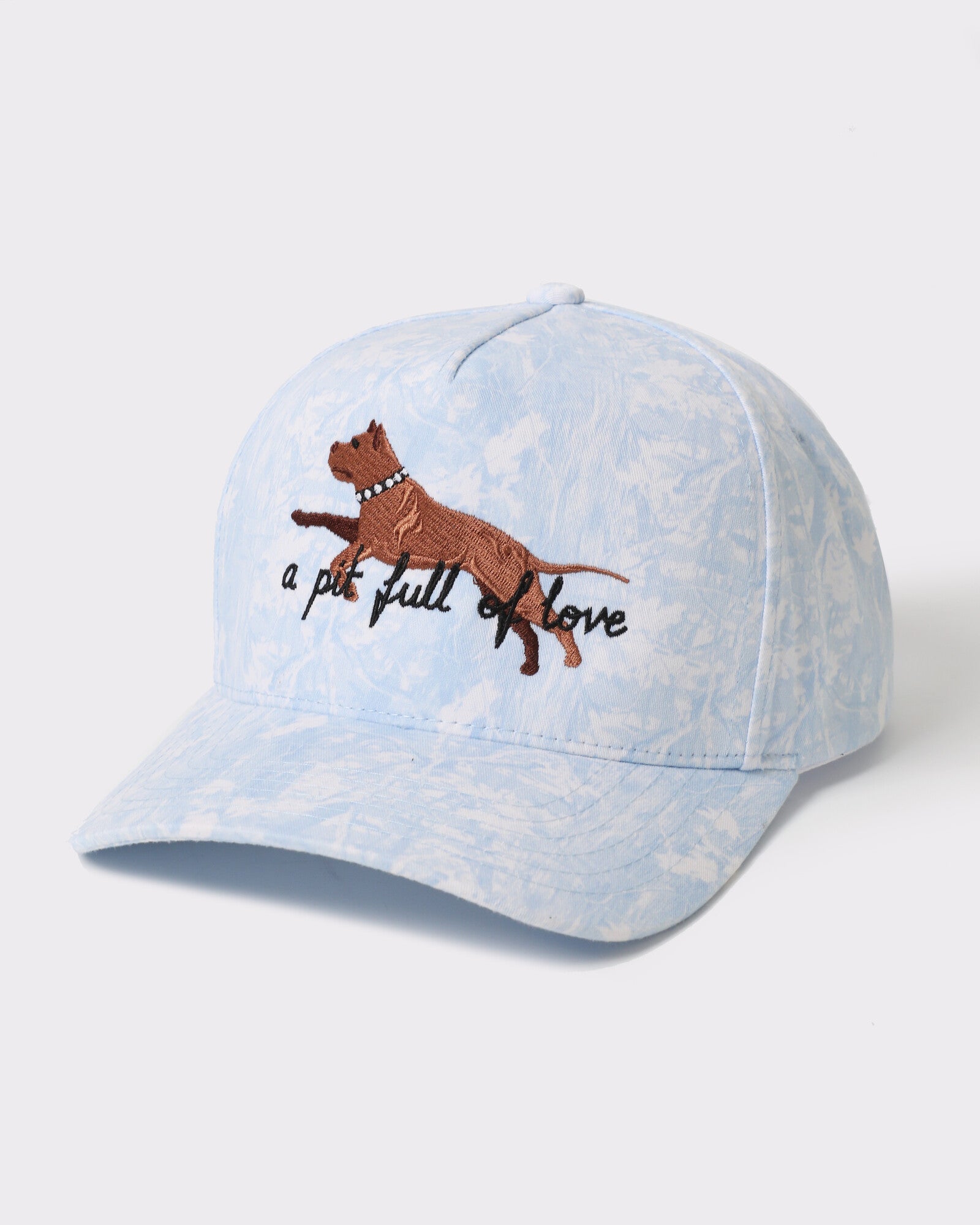 A Pit Full Of Love Pitbull camo trucker Blue Camo