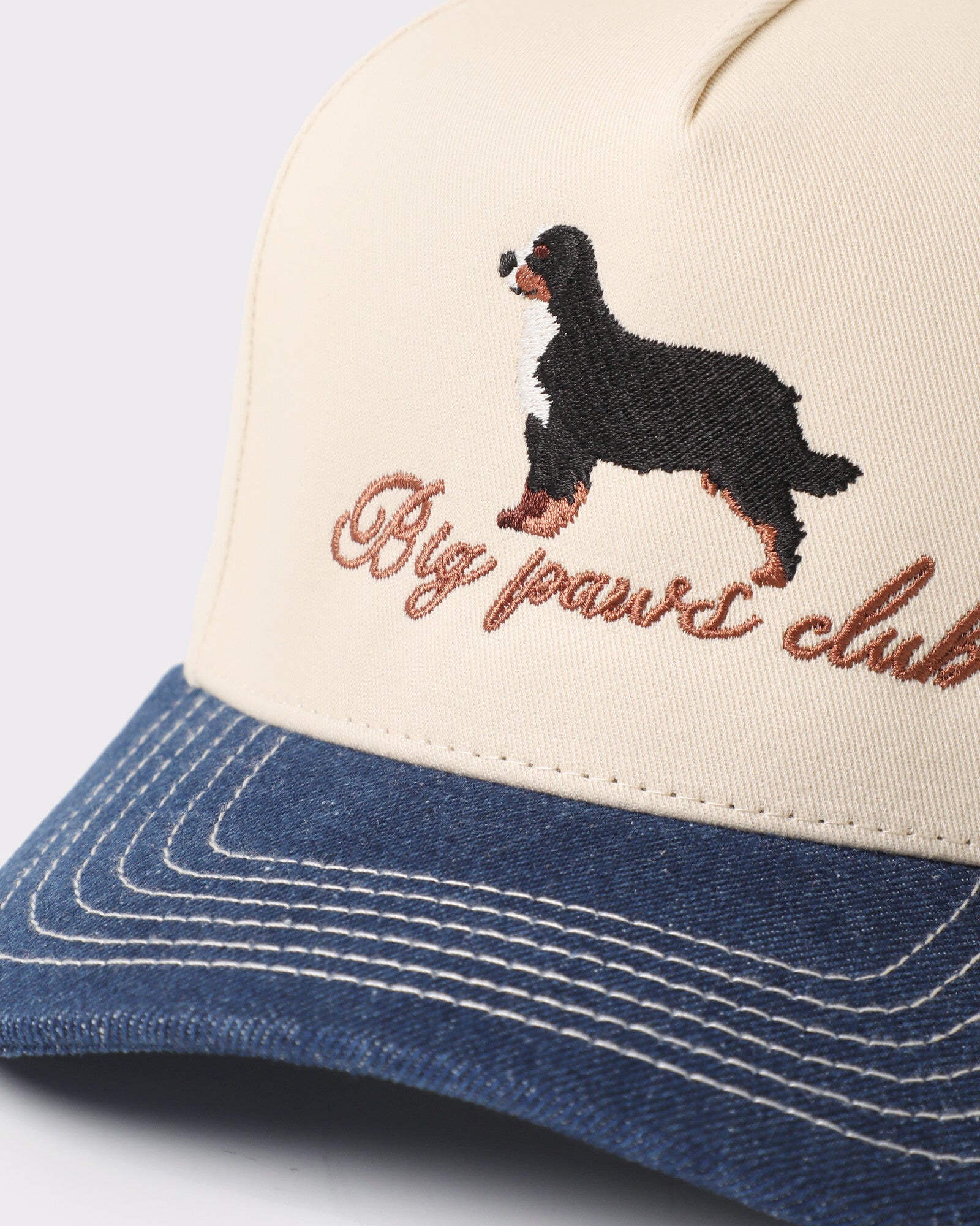 Big Paws Club Bernese Embroidered Two-Tone Trucker Hat