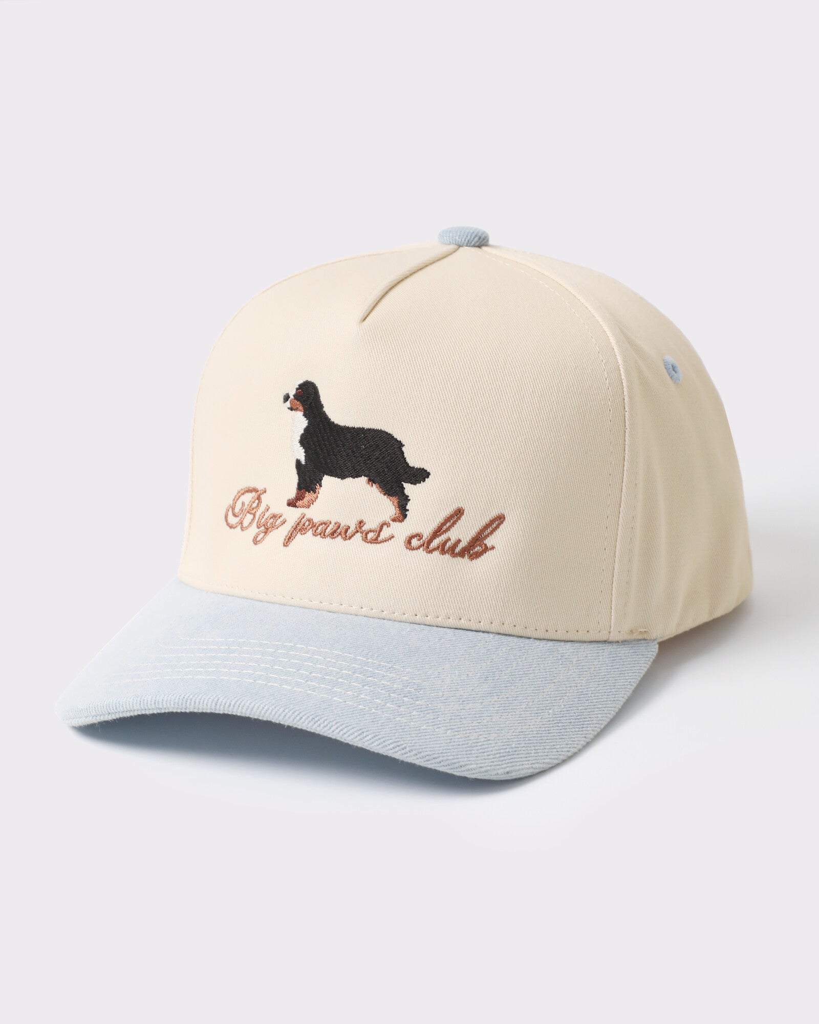 Big Paws Club Bernese trucker Light Denim
