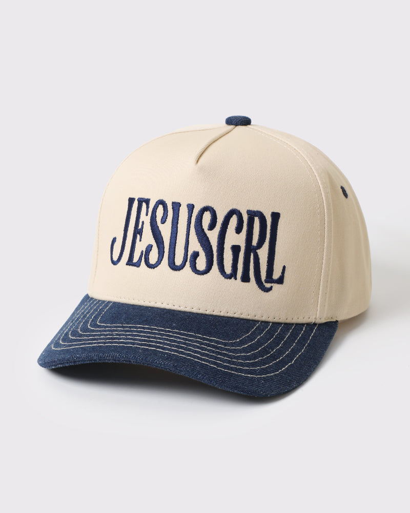 Jesus Girl Embroidered Two-Tone Trucker Hat