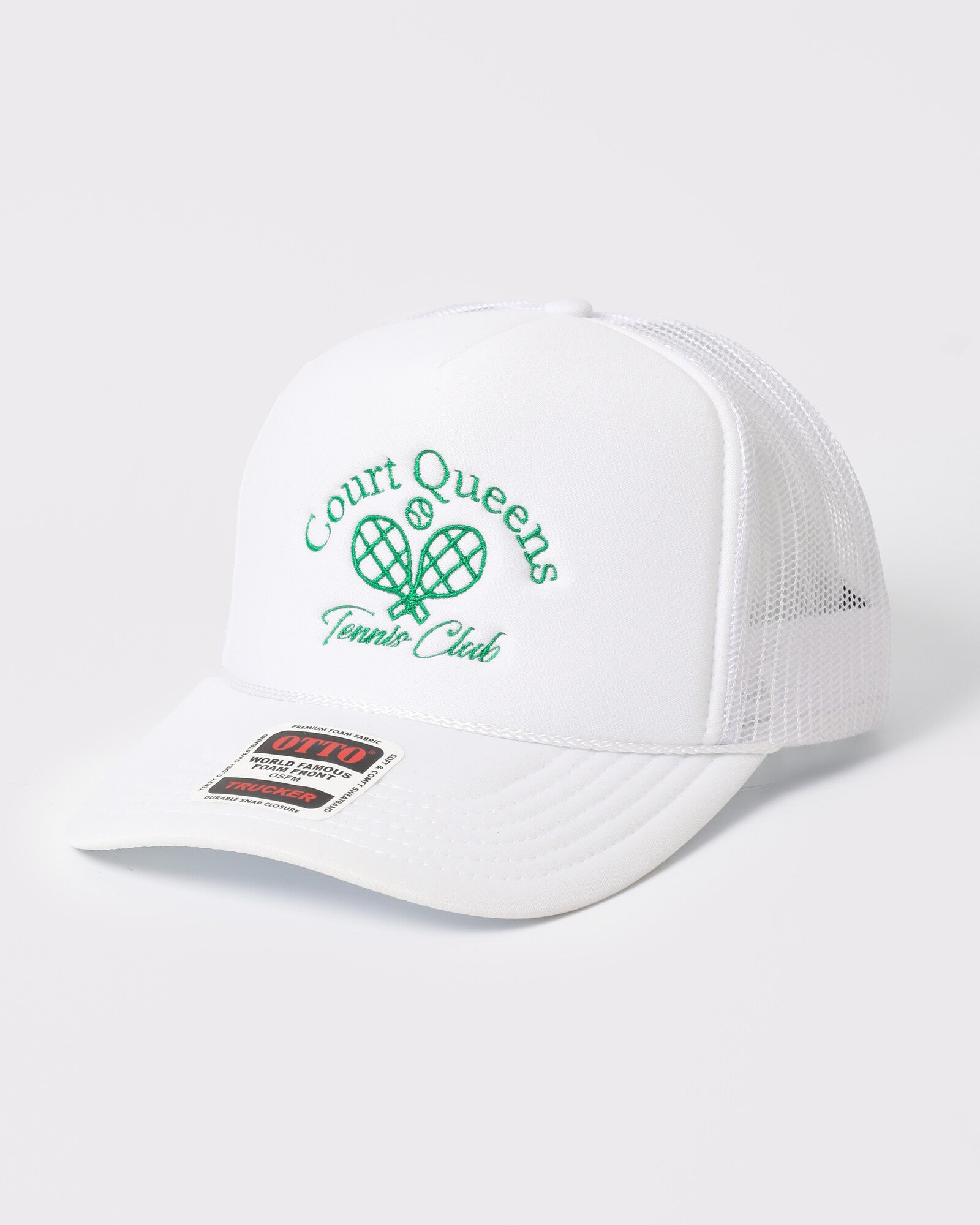Court Queens Tennis Club foam trucker White