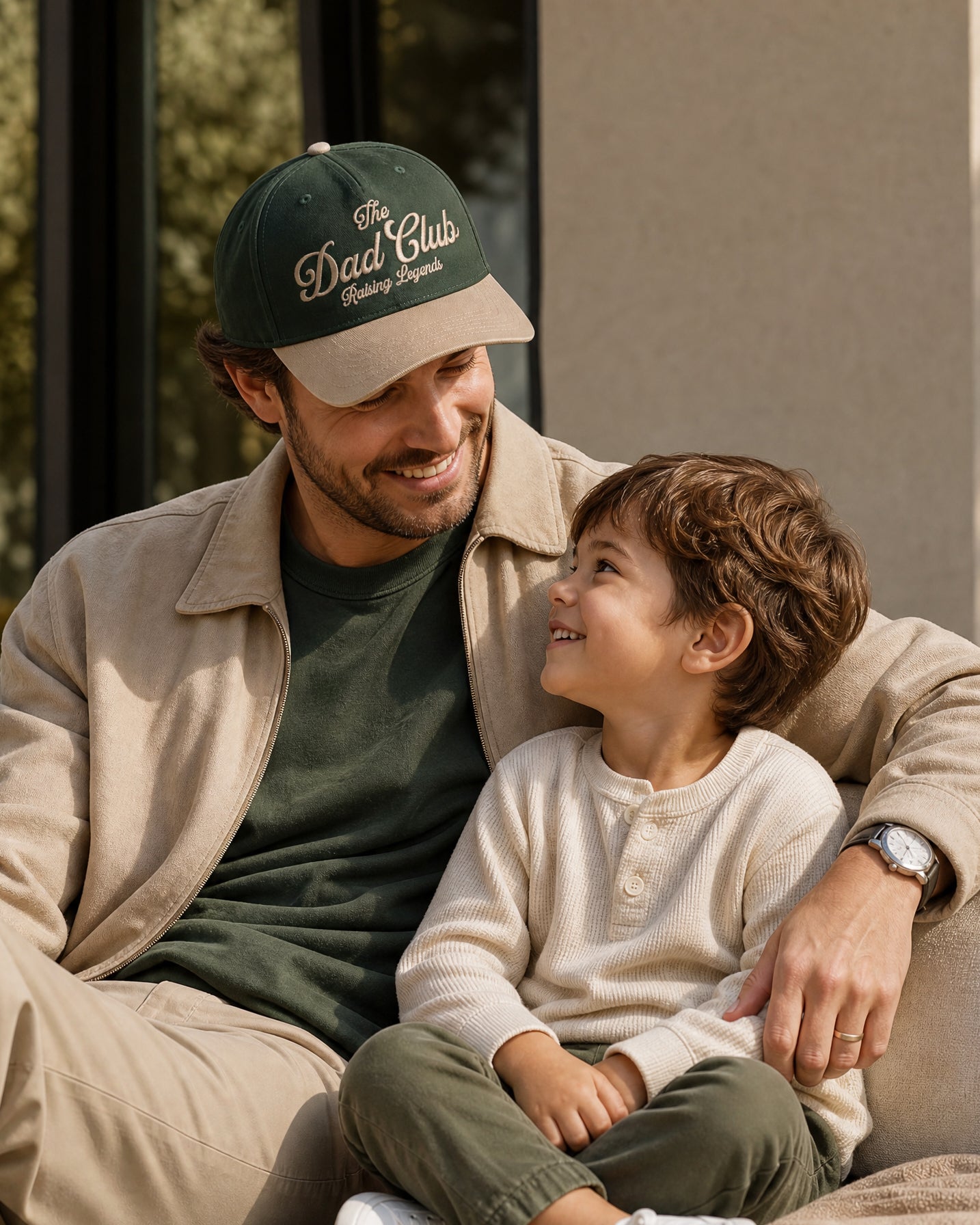 The Dad Club Raising Legends Embroidered Two-Tone Trucker Hat