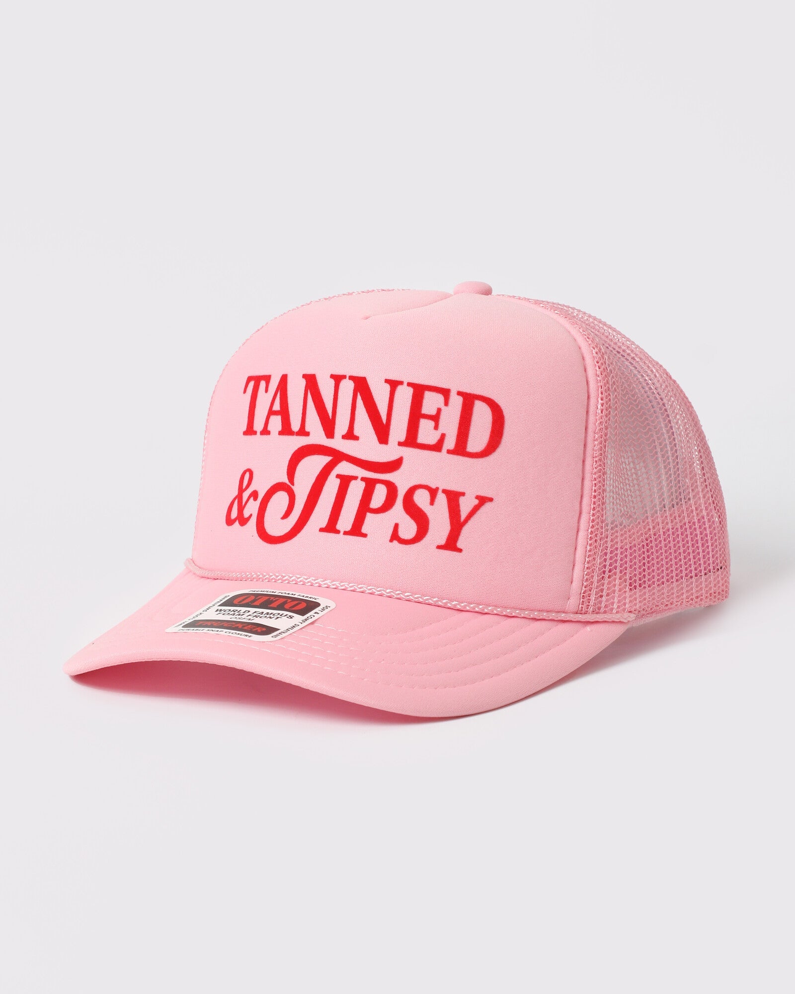 Tanned and Tipsy Foam Trucker Hat - Monster Artwork