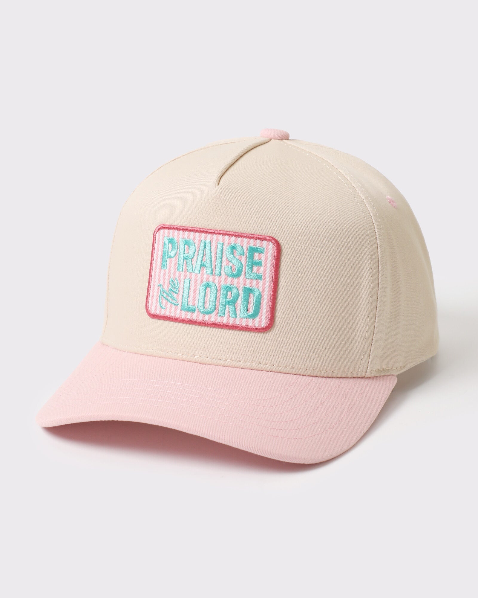 Praise The Lord two-tone trucker Light Pink