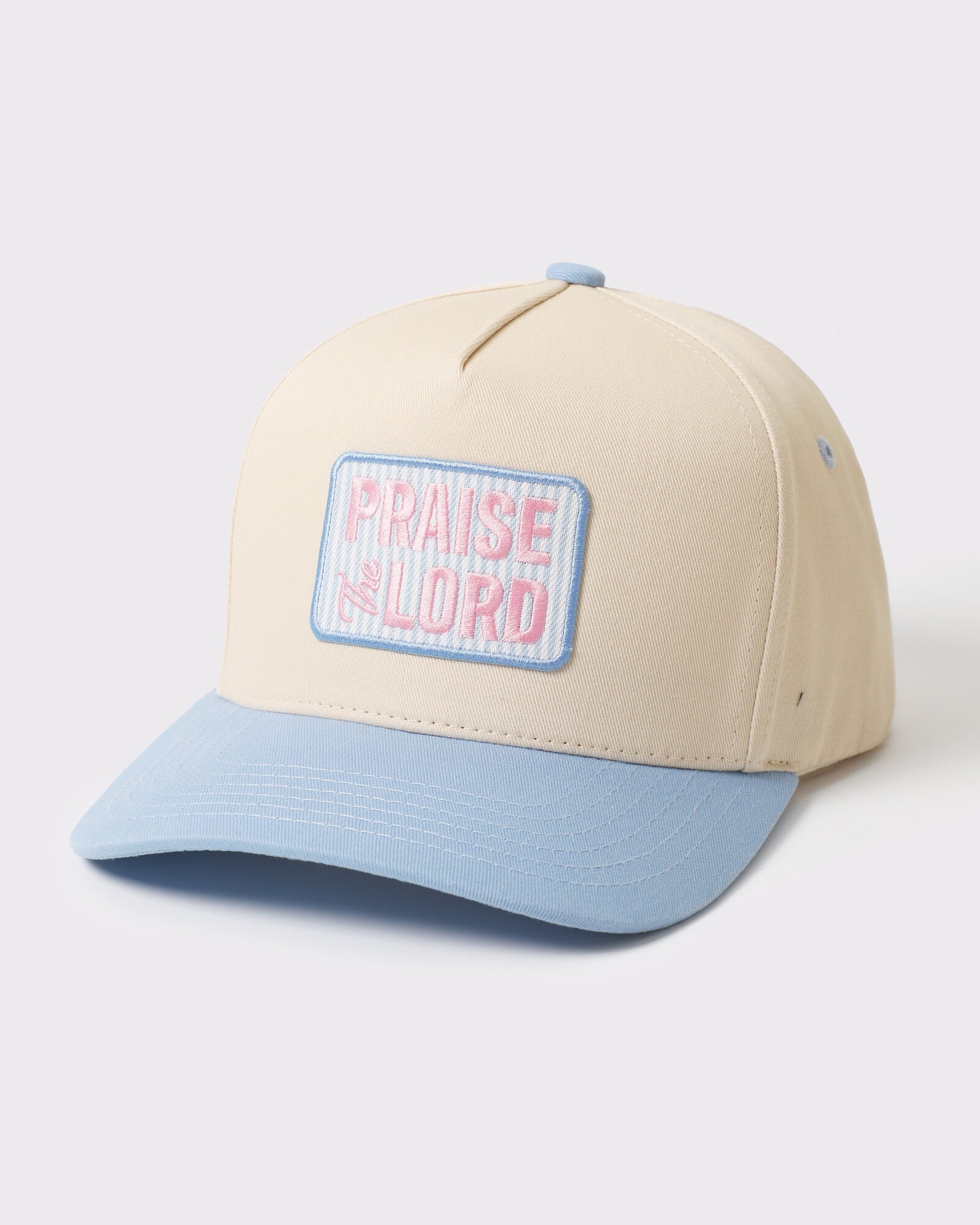 Praise The Lord Patch Two-Tone Trucker Hat - Monster Artwork