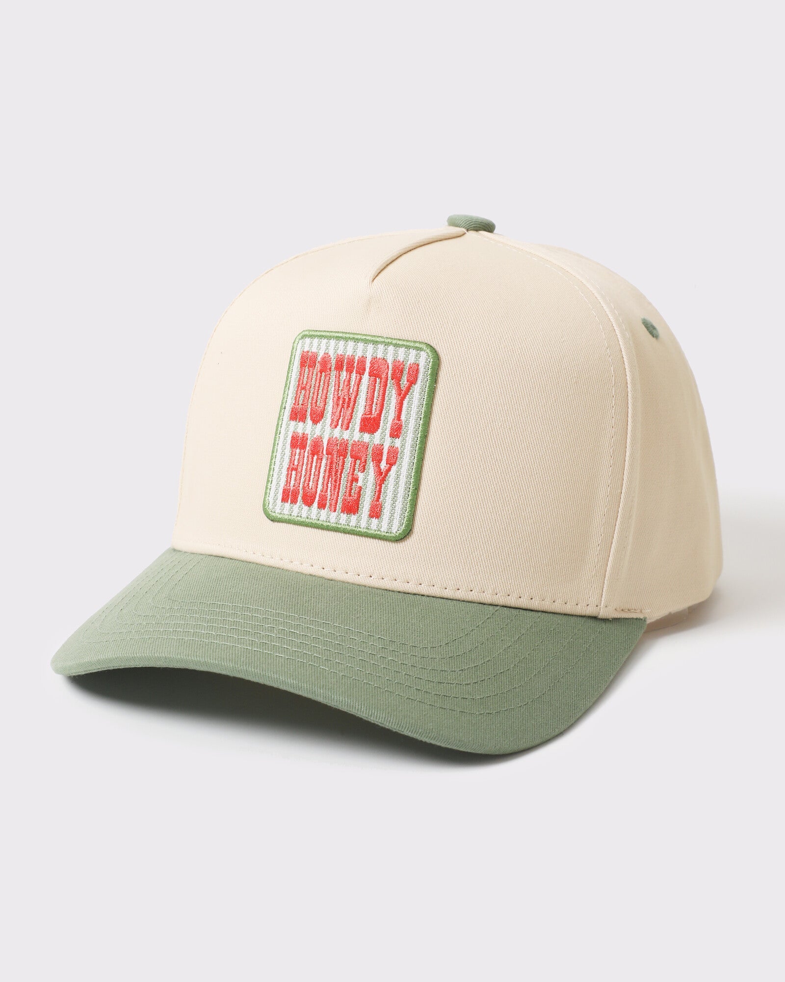 Howdy Honey Patch Two-Tone Trucker Hat - Monster Artwork