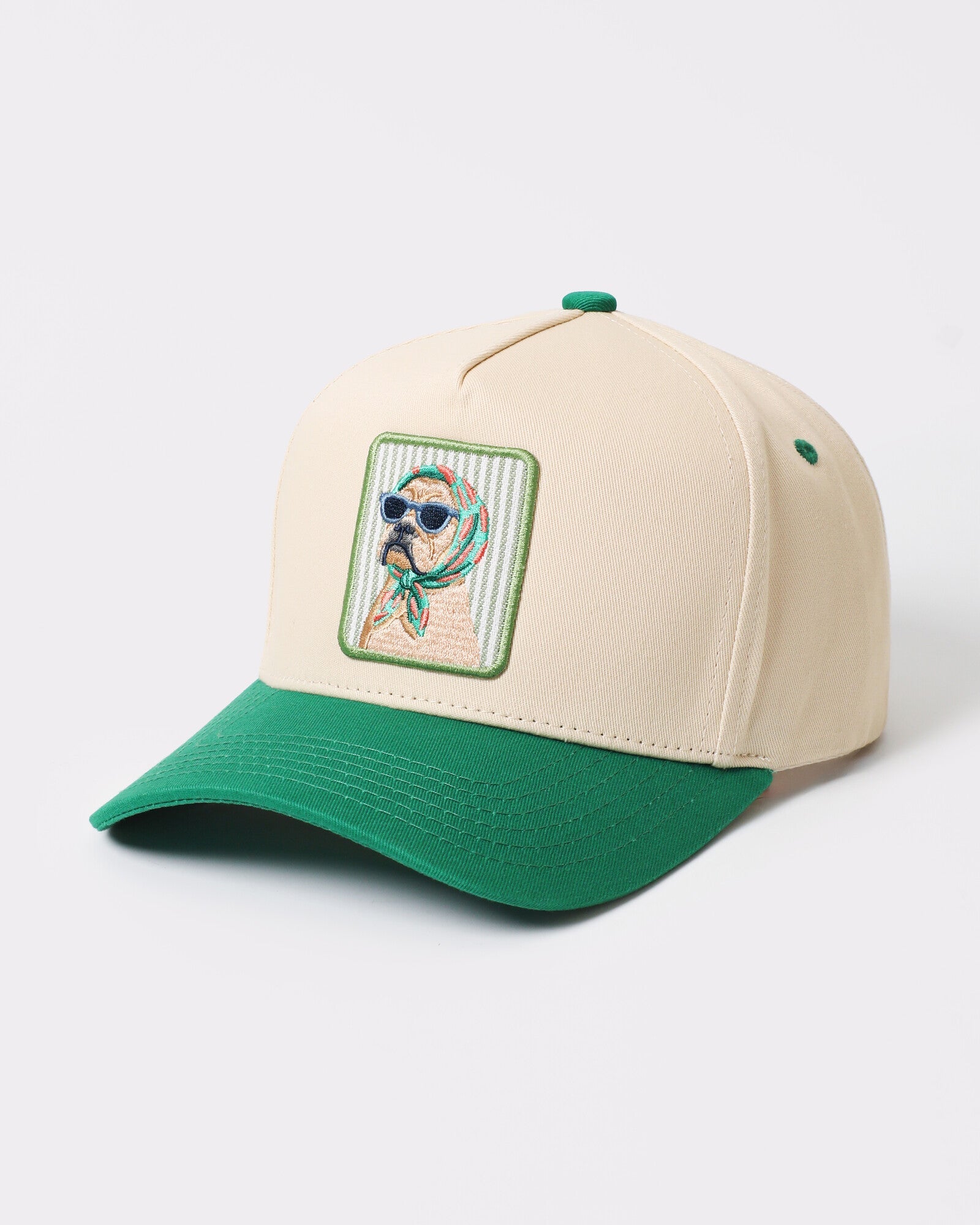 Cool Dog patch trucker Green