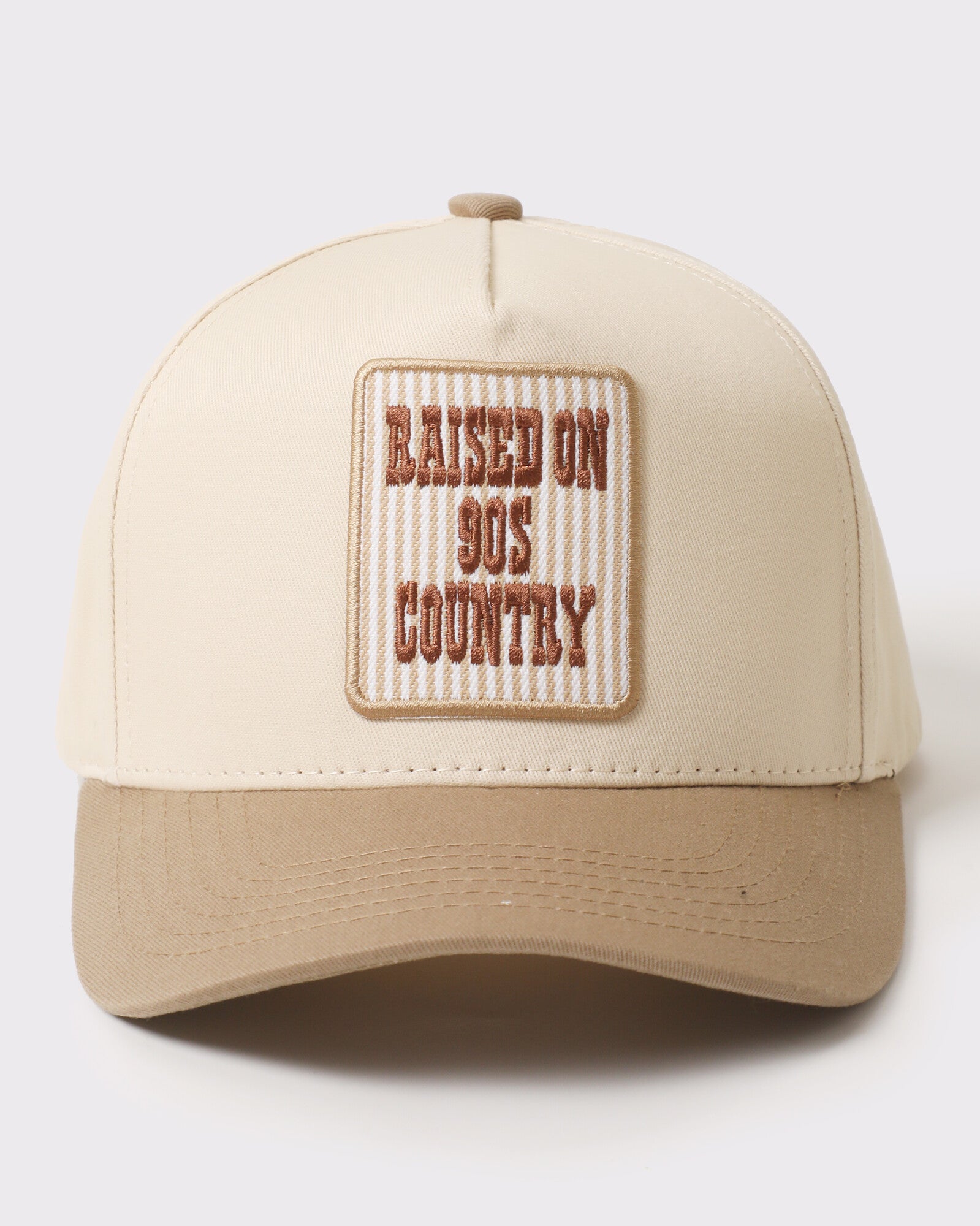 Raised On 90s Country Patch Two-Tone Trucker Hat