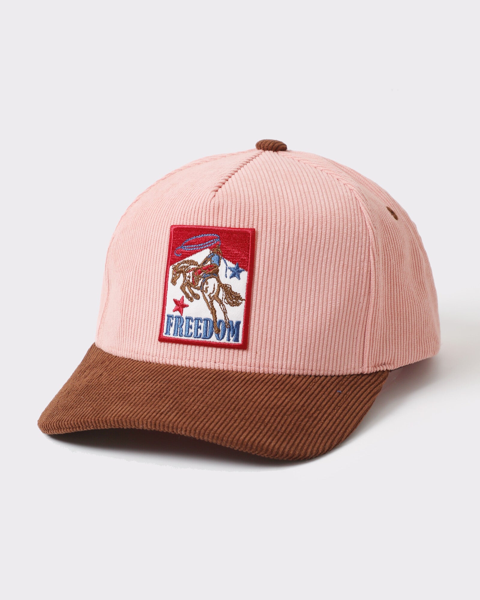 Freedom Rodeo corduroy trucker Brown Pink