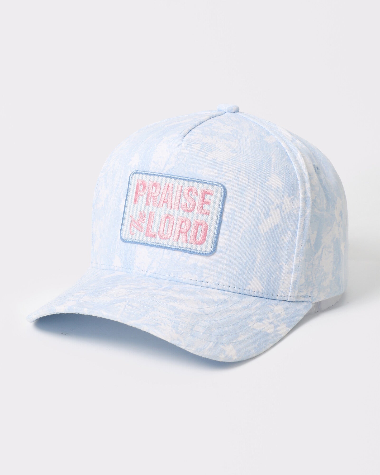 Praise The Lord tie-dye trucker Blue Camo
