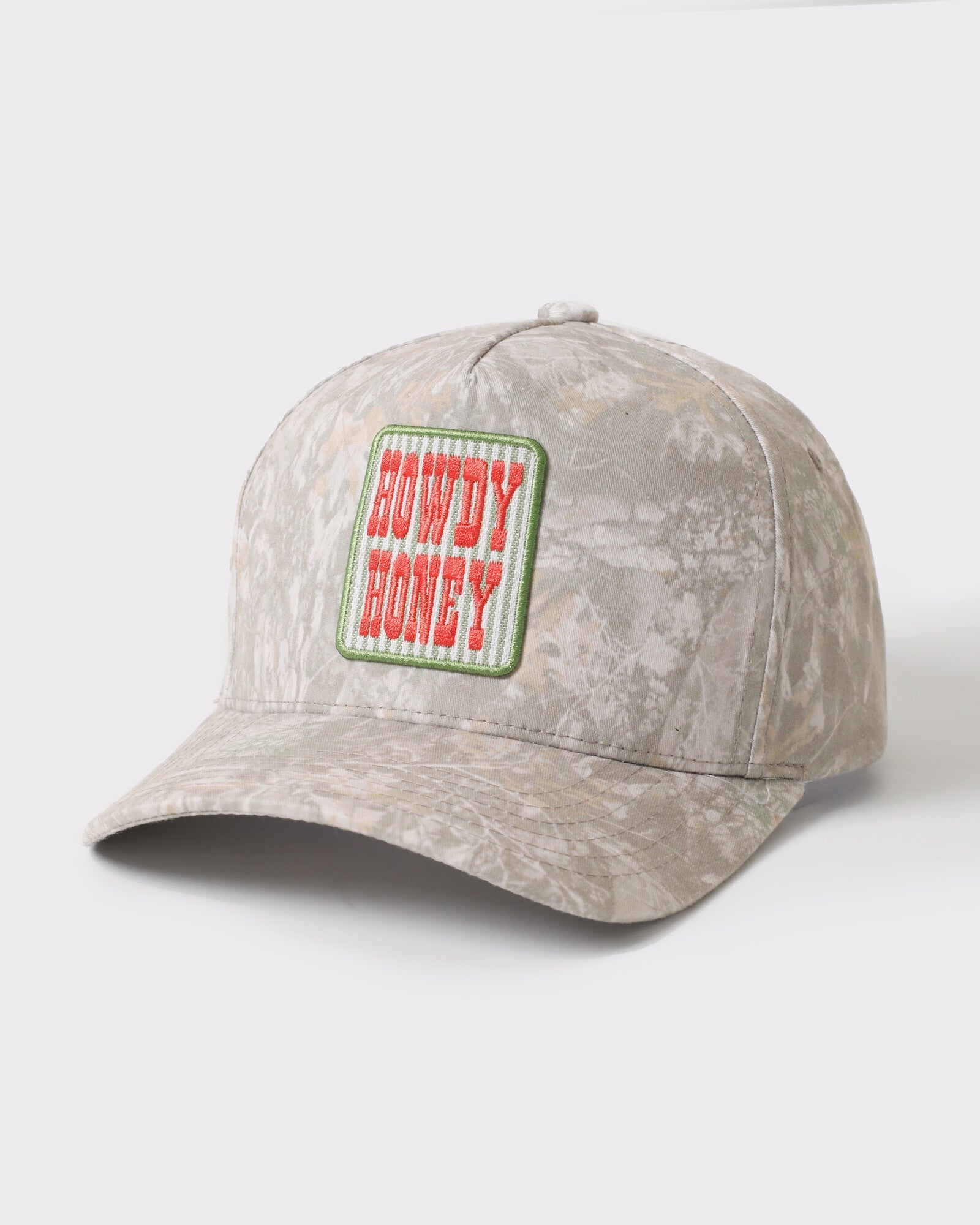 Howdy Honey Patch Camo Trucker Hat - Monster Artwork