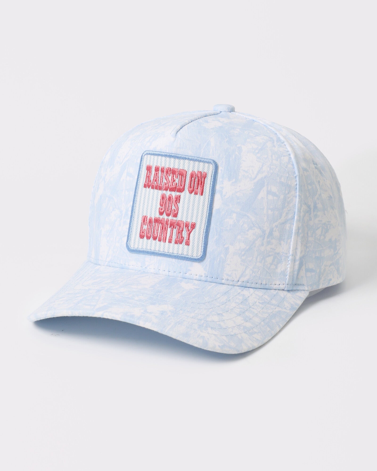 Raised On 90s Country camo trucker Blue Camo