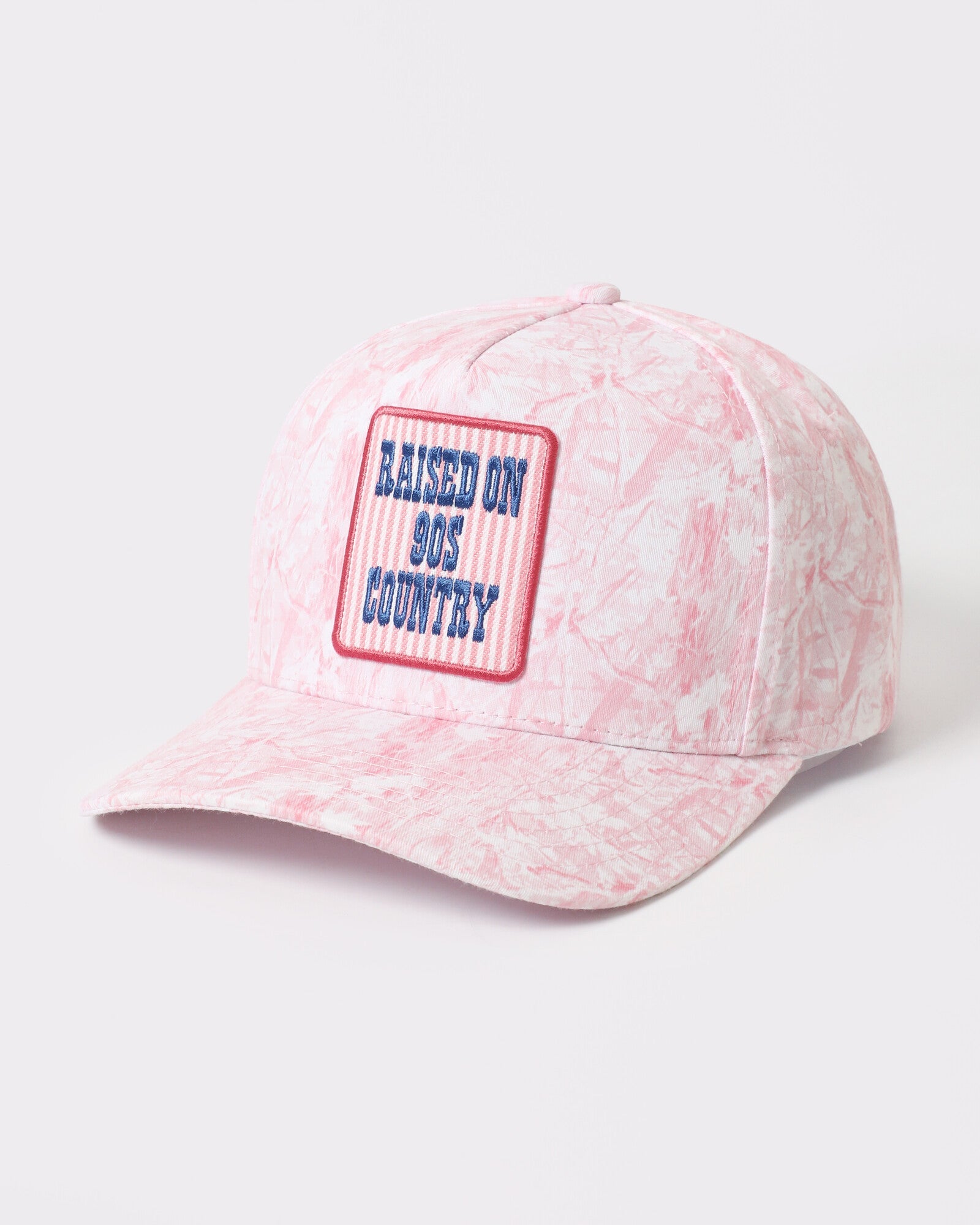 Raised On 90s Country camo trucker Pink Camo