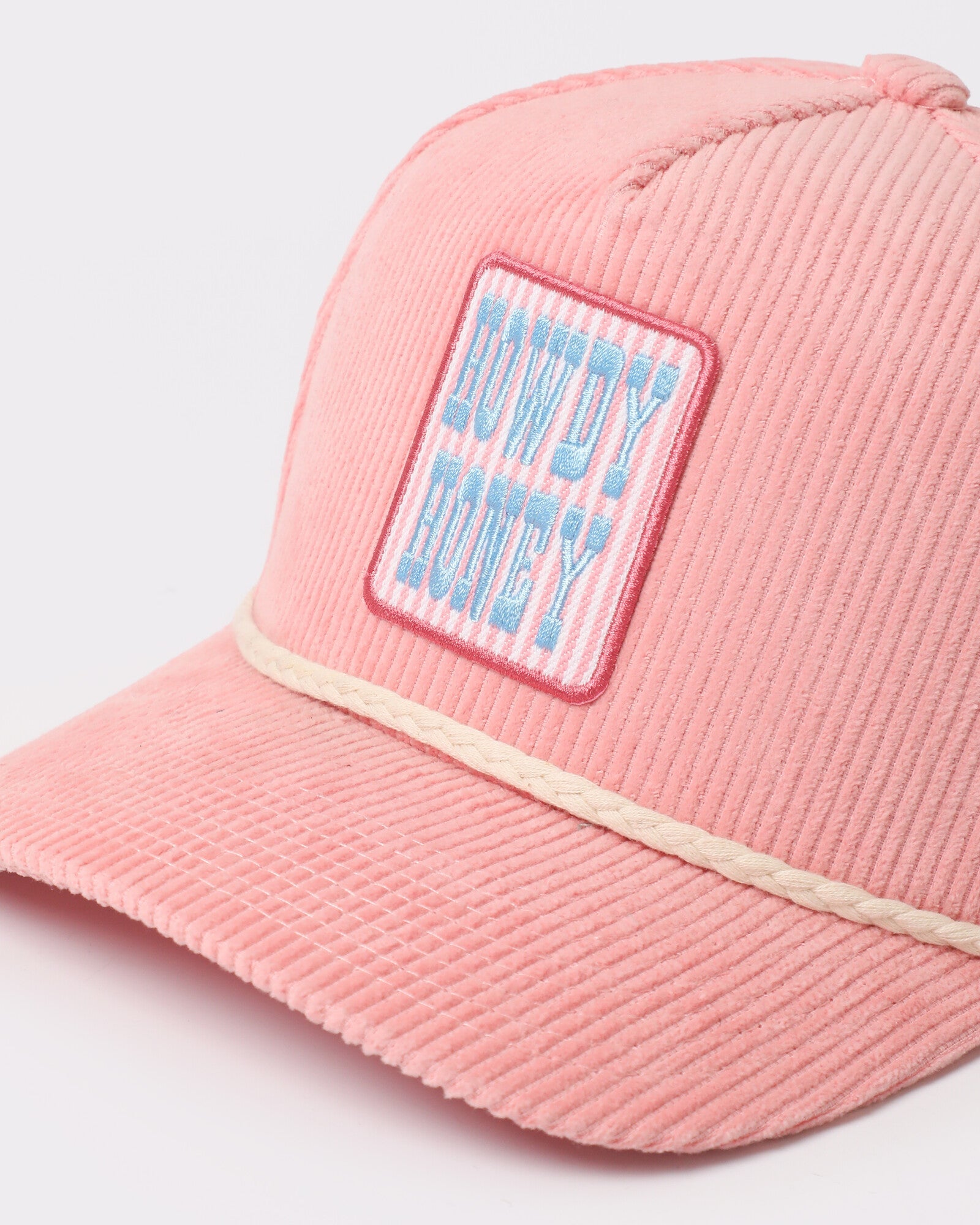 Praise The Lord Patch Corduroy Rope Trucker Hat