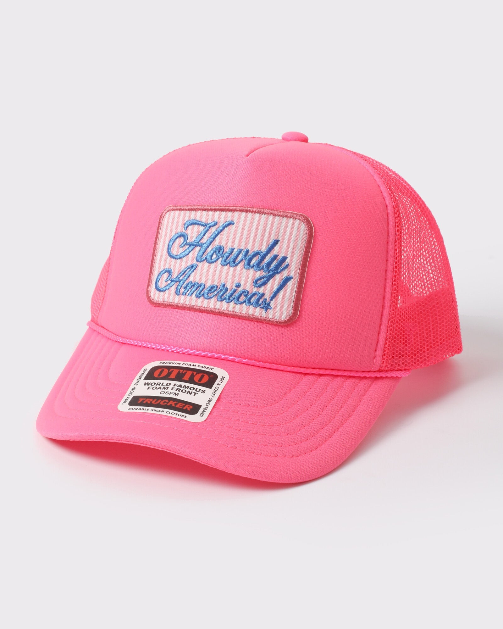 Howdy America foam trucker Neon Pink