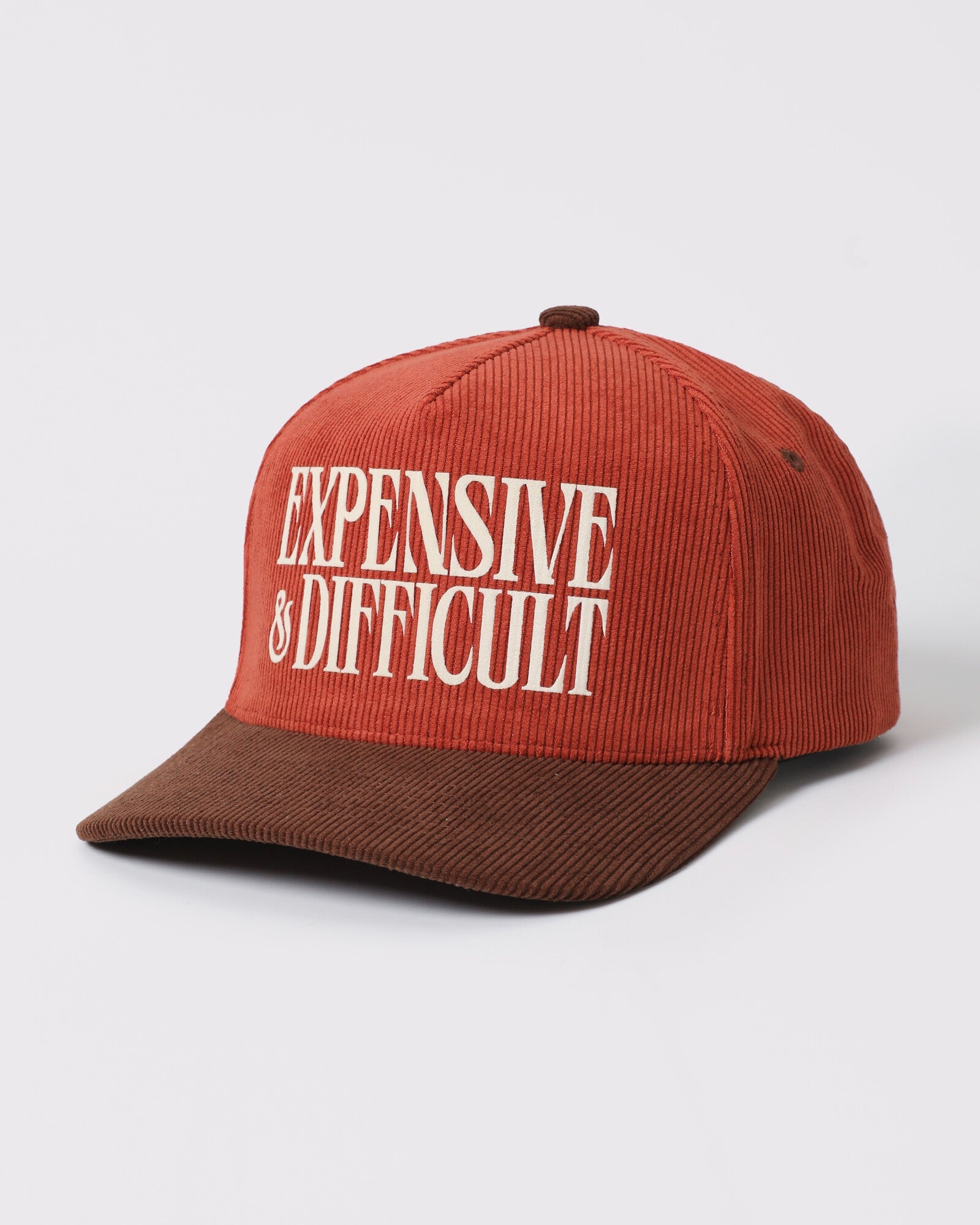 Expensive and Difficult Corduroy Trucker Hat - Monster Artwork