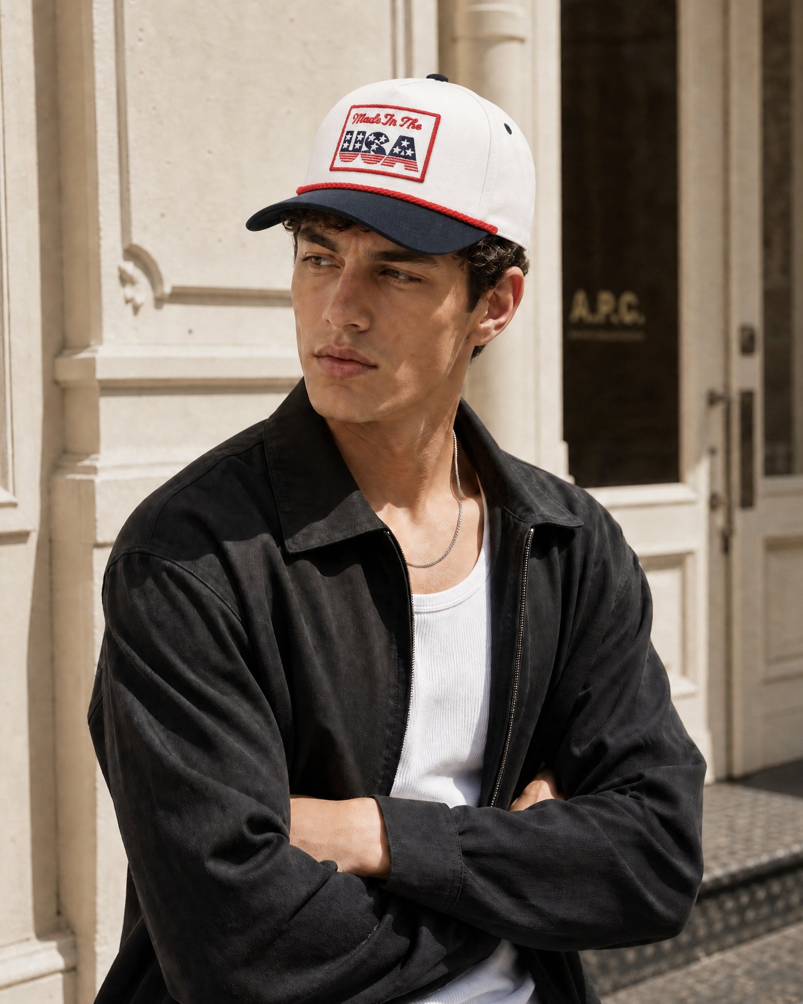 Made In The USA Patch Rope Trucker Hat